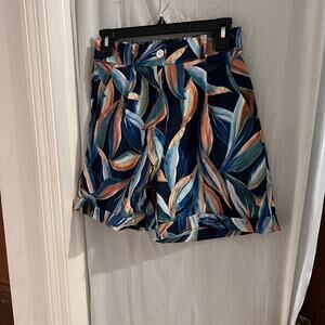Anna Catharina made in Italy tropical print cuffed shorts size s